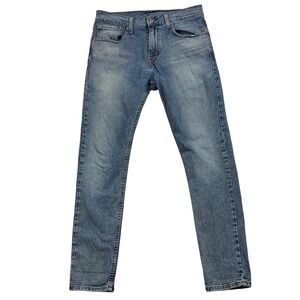 Levi's 512 Straight Leg Jeans Mens Size 31x32 (Measures 30x31) Light Wash